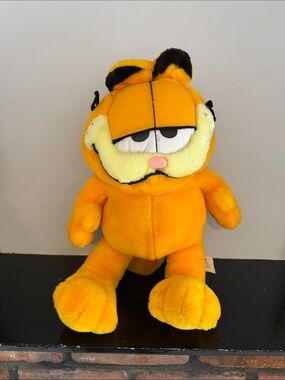 Licensed Orange Garfield Plush Toy - Soft Stuffed Cat